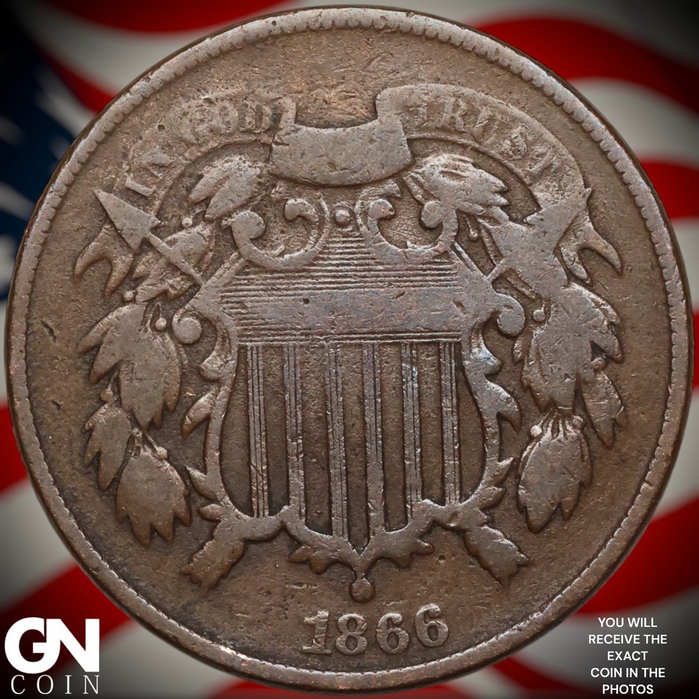 1866 2 Cent Piece B1160