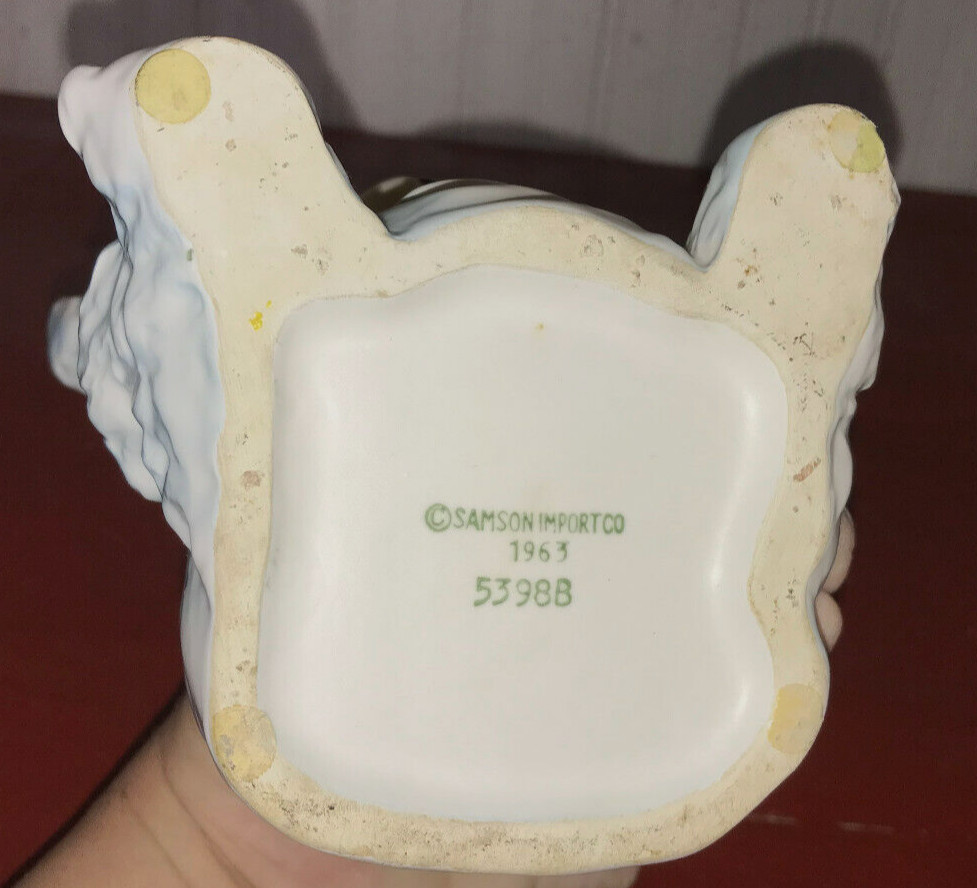 1963 SAMSON IMPORT BABY BLUE BOY BEAR PLANTER