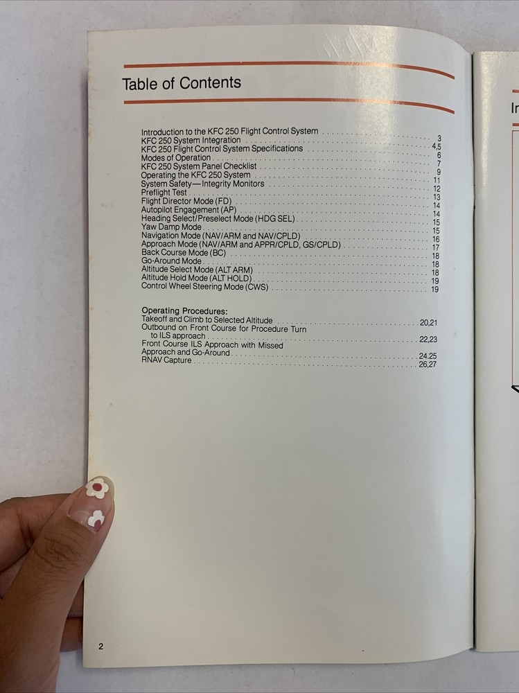 King KFC 250 Flight Control System Pilot's Guide