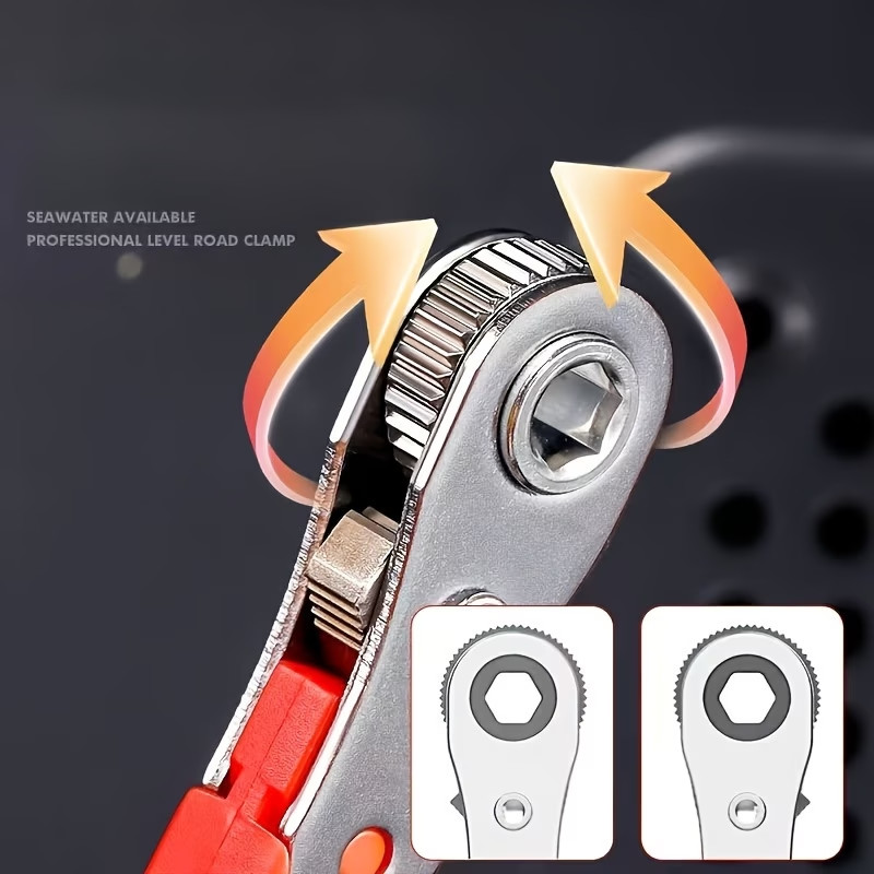 Ratcheting Right Angle Screwdriver Hex Drive 90 Degree Offset + 10pc Bits Set US