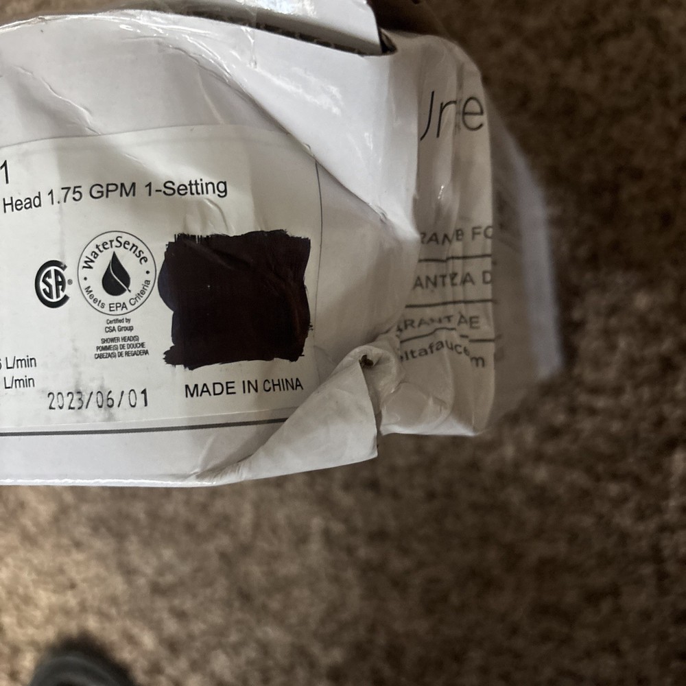 Delta 1-Pattern 8 in. Wall Mount Rain Fixed Shower Head in Chrome