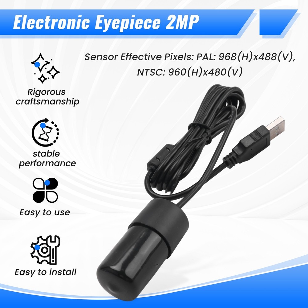 2MP Universal Digital USB Microscope Eyepiece Imager for Science Class9782