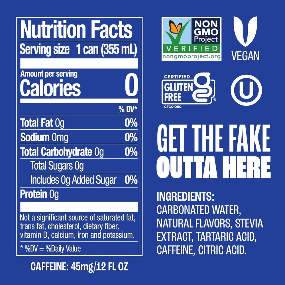 Zero Calorie Cola – 24-Pack Cans, & Kosher | Enjoy Guilt-Free Refreshment
