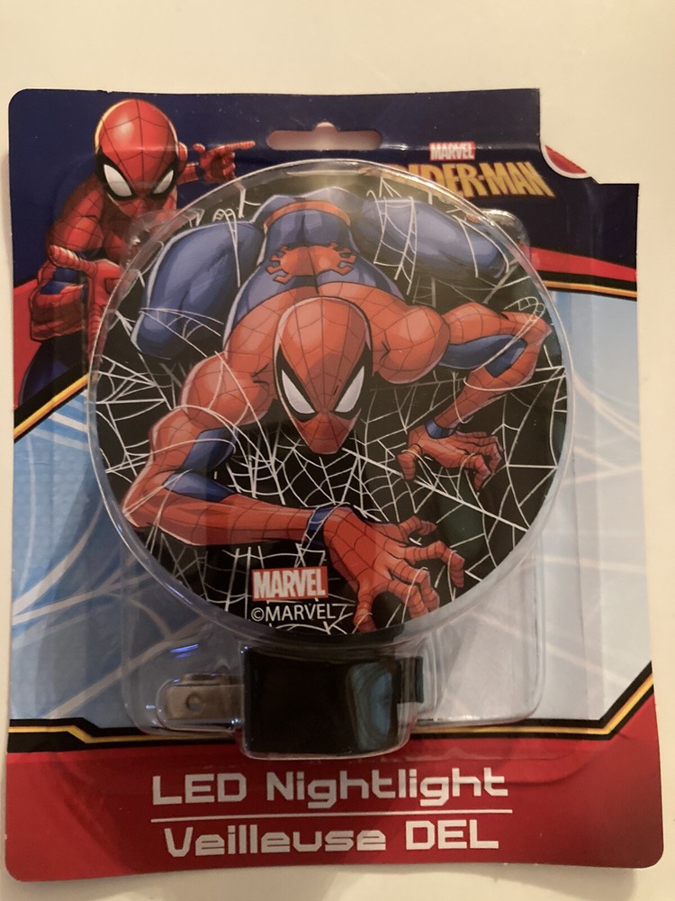2 pc set Marvel Spider Man led night light plug in new