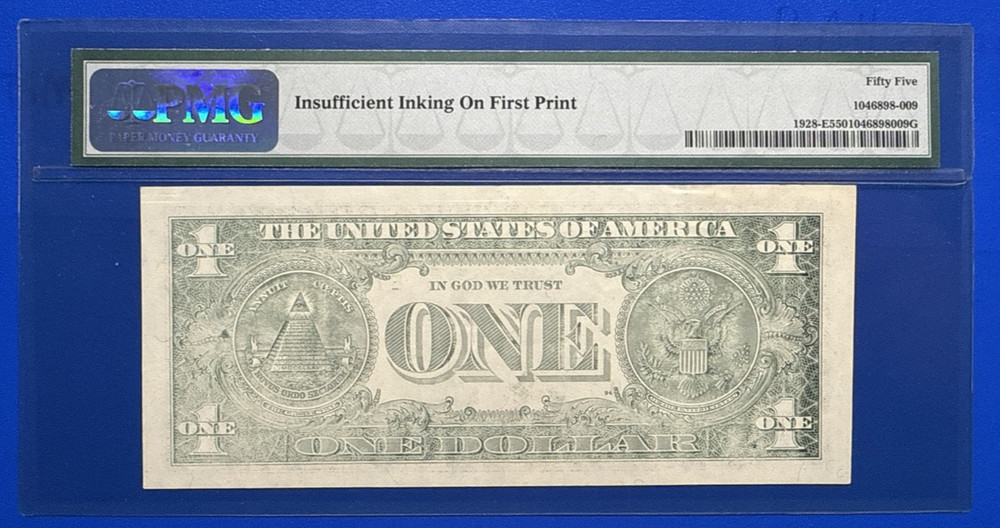 PMG55 INSUFFICIENT INKING ERROR ON BACK 6412H