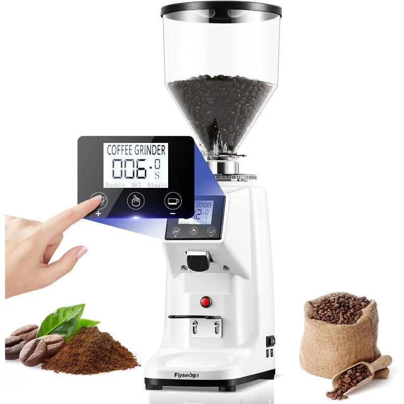 Commercial Coffee Grinder Coffee Bean Grinder Touch Screen Espresso Machine