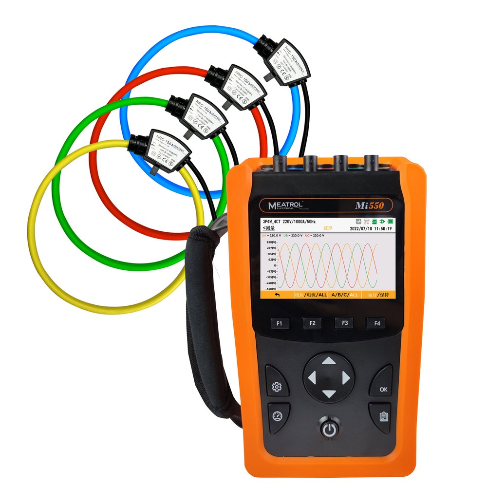 Mi550 Handheld Three phase Power quality analyzer + Harmonic + waveform record