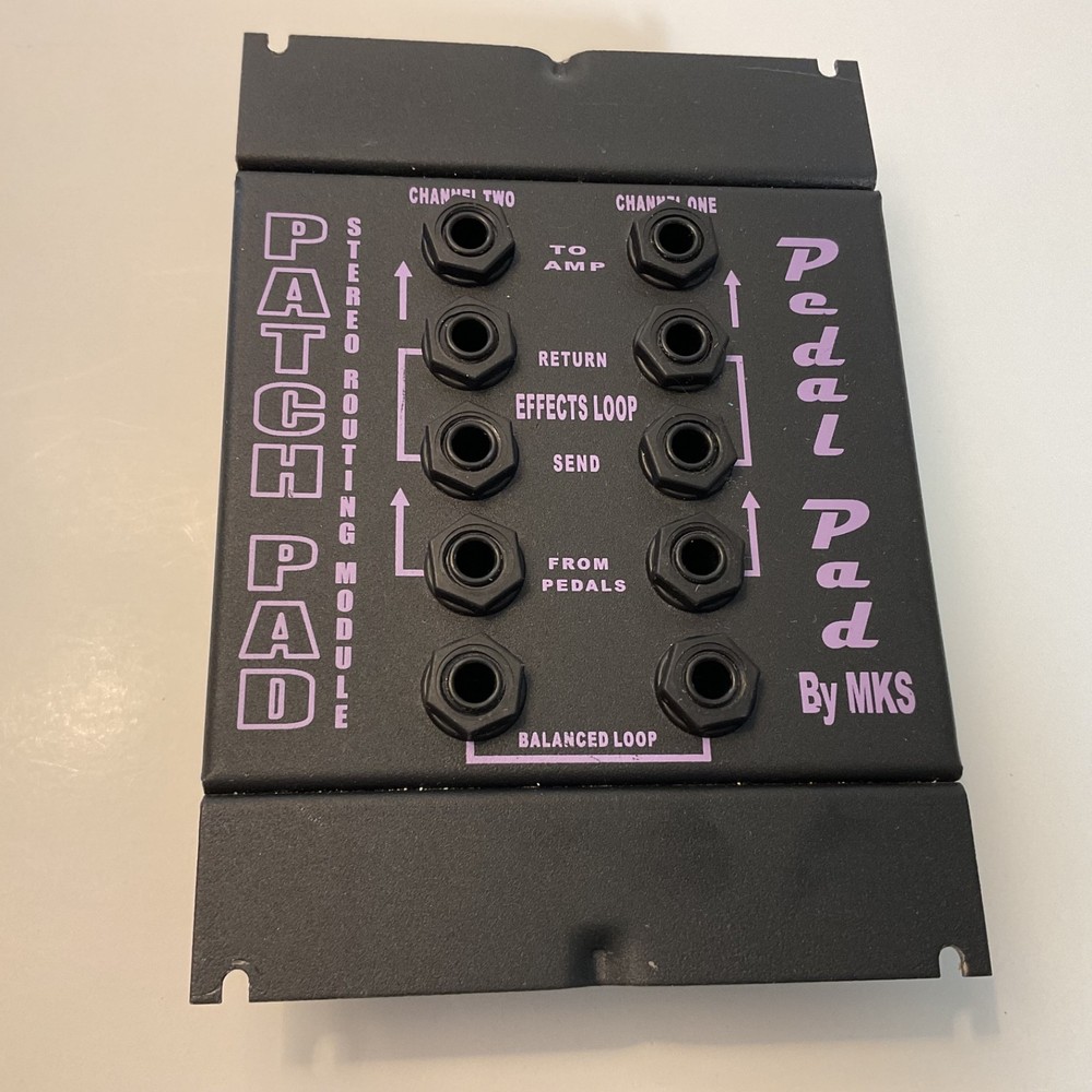 Patch Pad Stereo Routing Module Pedal Pad By MKS with Instructions