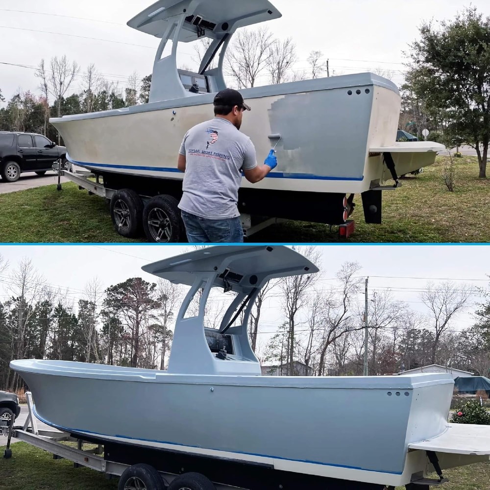 Wet Edge High-Gloss Marine Paint - Durable Polyurethane Coating for Boats & RVs