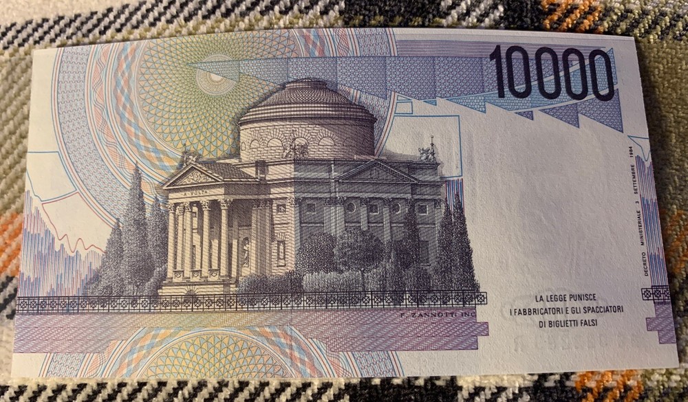 ITALY 10000 Lire 1984 CU UNC