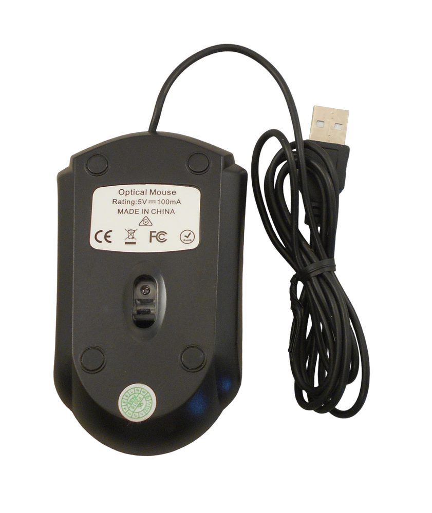 Generic 3-Button USB Optical Mouse (Black)