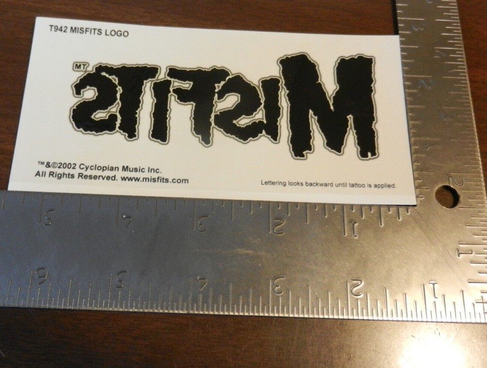 NEW MISFITS LOGO TEMPORARY TATTOO
