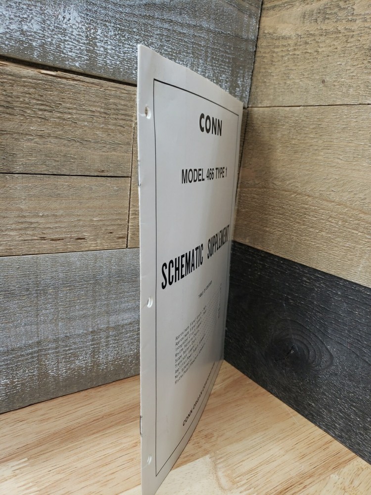 Conn Model 466 Type 1 Schematic Supplement