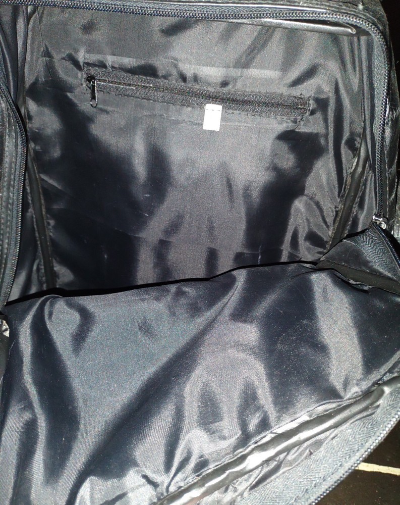 Travel Roller Backpack BLACK Multi-Pocket EXTENDABLE HANDLE 19.5" x 17" x 7"