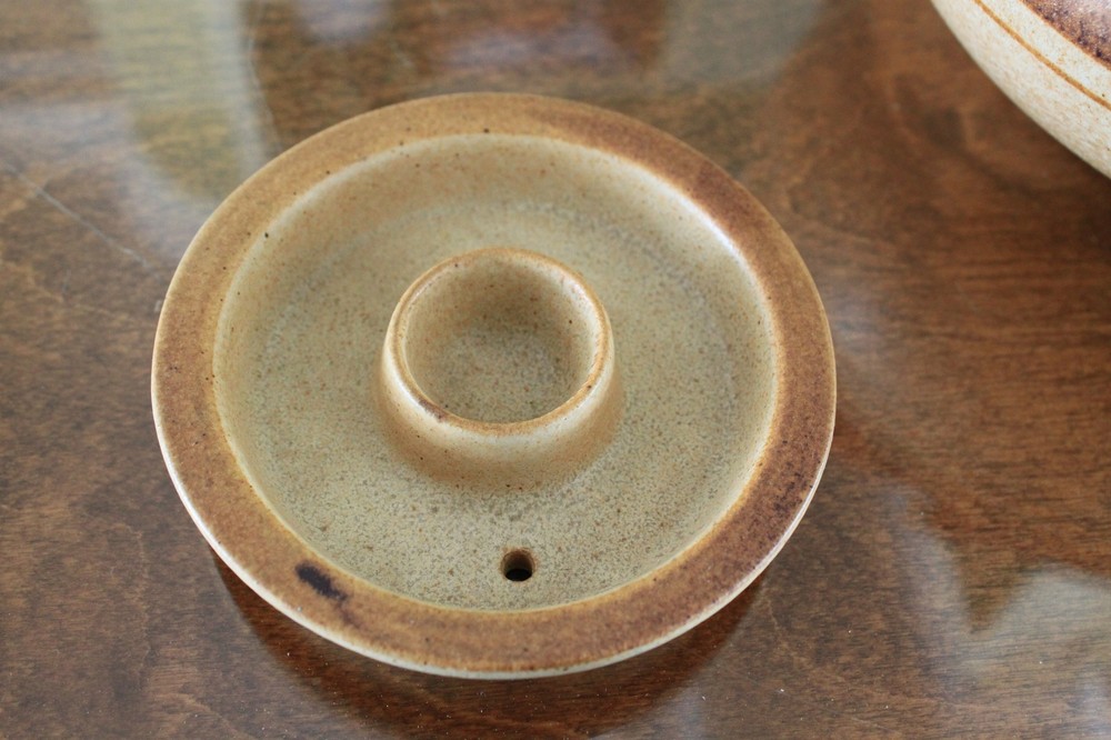 Pottery Craft 7 Cup Stoneware Teapot with Bamboo Handle