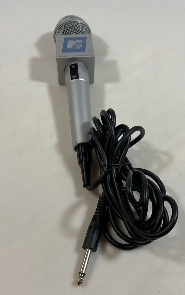 MTV branded Microphone -Wired Dynamic- Karaoke System - 6.3mm 1/4" Jack