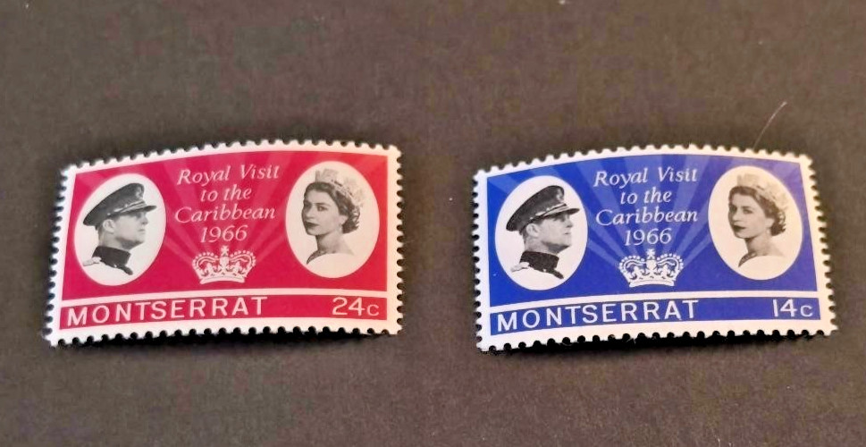 Montserrat 1966  ROYAL VISIT Set Mint Never Hinged