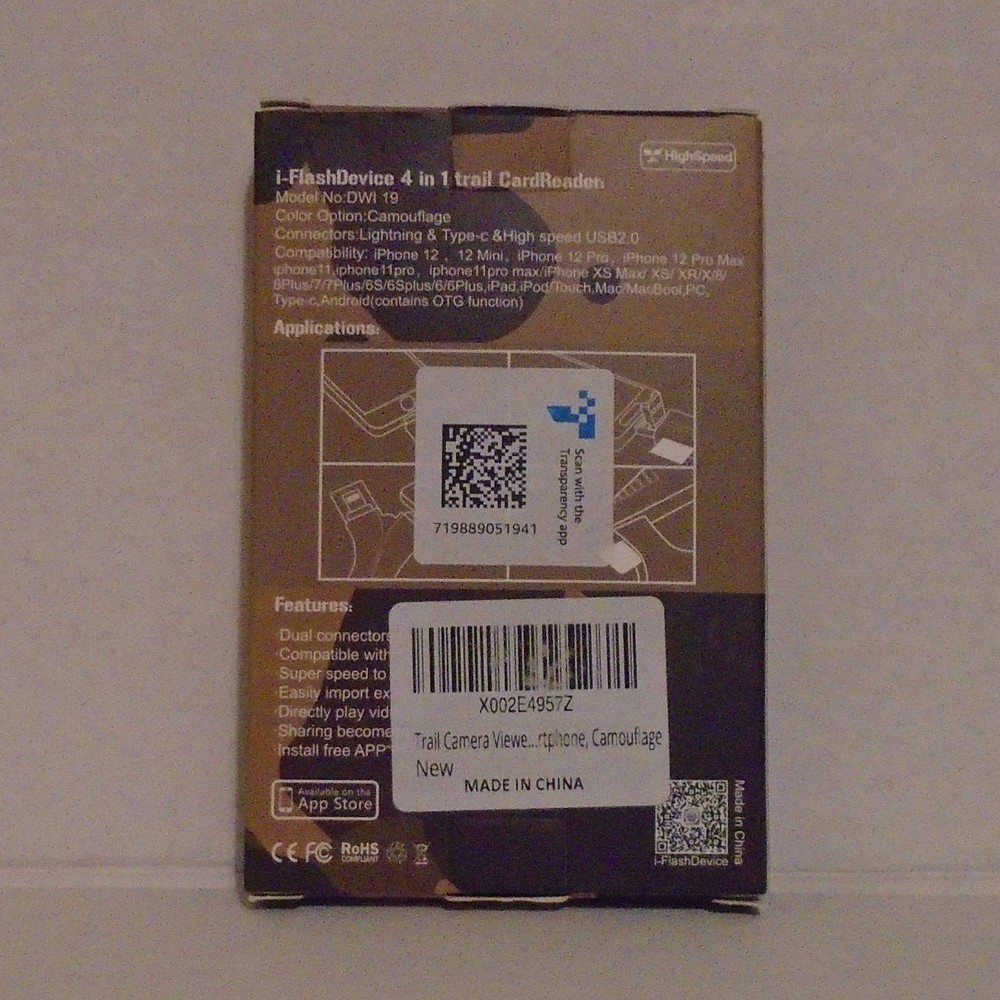 Trail Camera Viewer SD Card Reader 4 in 1