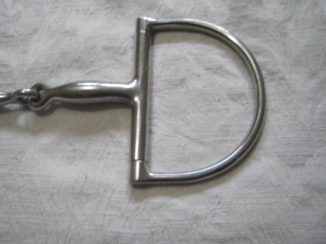 Dee Ring Jointed Snaffle 4 3/4'' Stainless Steel