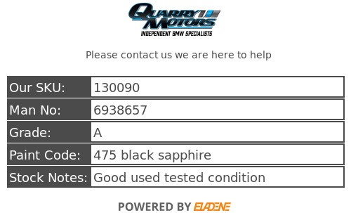 BMW E81 E82 E87 E88 E90 E91 E92 E93 Handfree Bluetooth Speaker 6938657