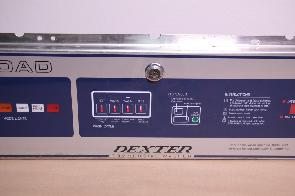 Dexter Commercial Washer - Maxi Load - Front Panel + Parts
