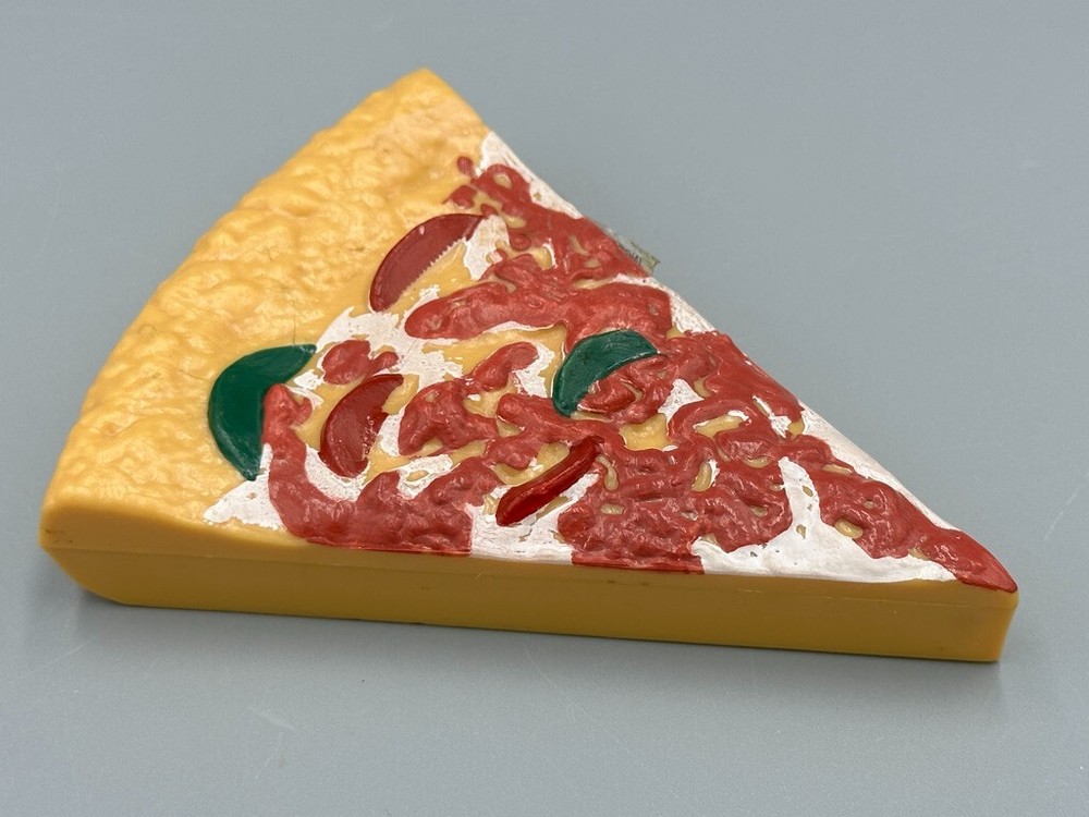 1980s Full Sealed PIZZA Slice Vintage CANDY CONTAINER