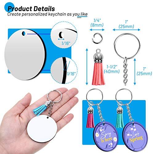 Sublimation Blanks Keychains Products, 80 PCS Keychains Tag Bulk with 2 Inch