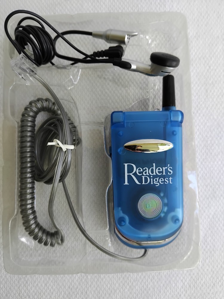 Vintage Mini Phone Hands Free Translucent blue