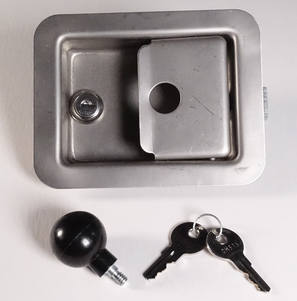 Large Paddle Handle Stainless Steel Locking Latch