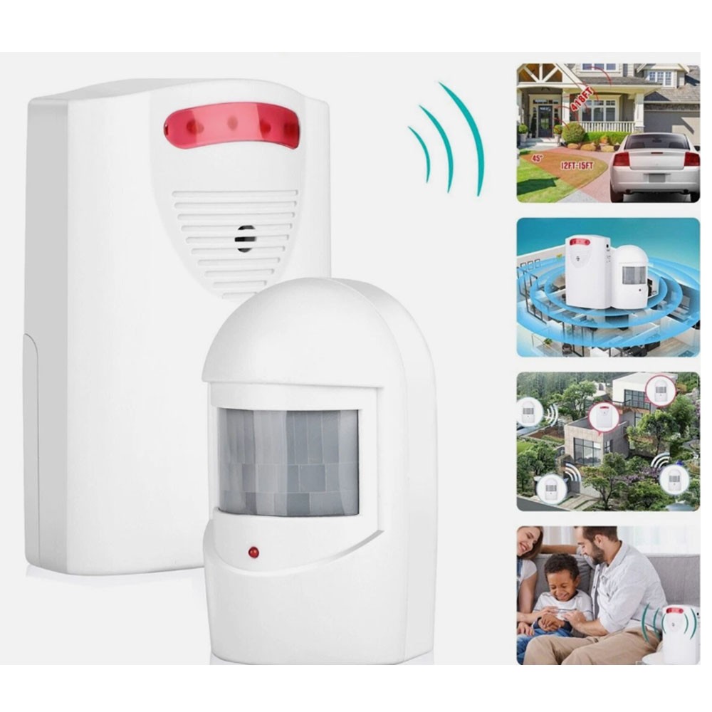 Wireless Driveway Alarm Infrared Motion Sensor Home Garage Alert Security System