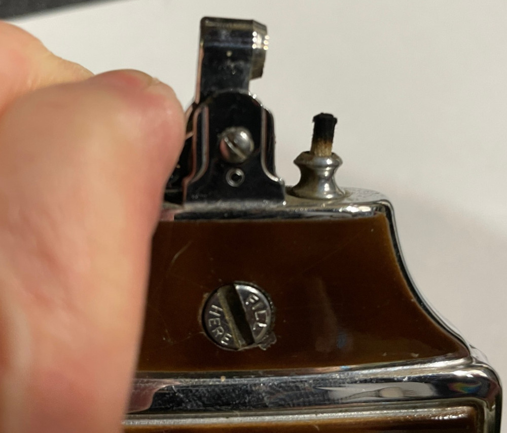 RONSON Mastercase Lighter & Cig Case Combo. SHABBY BOX, NOT WORKING. Vintage.