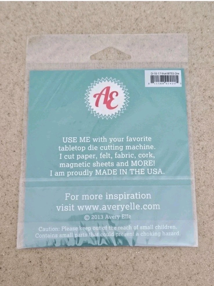 AVERY ELLE SCRIPT THAT BITES CUSTOM DIE STEEL MACHINE CUTTING SCRAPBOOK CARD