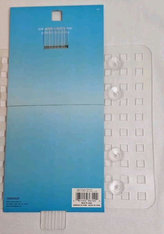 SinkWorks Sink Saddle Clear Protects Sink From Scratches Grid For Water Drainage