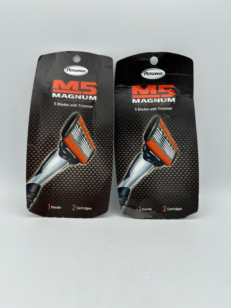 Personna M5 Magnum System 5 Blade Razor Handle, 2 pack