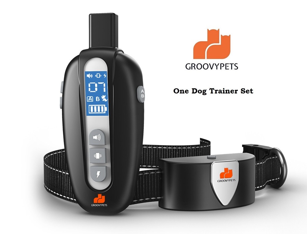 Remote Training Shock Collar Waterproof Bark Trainer for Small Medium Large Dog
