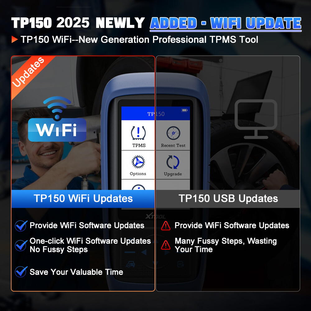 XTOOL NEW TP150 TPMS Programming Tool Universal TPMS Relearn/Reset/Activate 2025