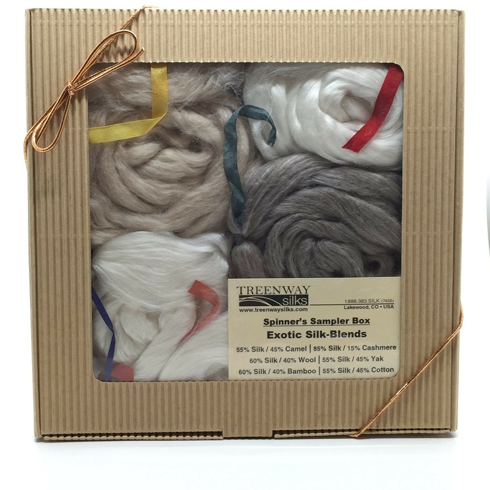 Treenway Silks Spinners Sampler Box Exotic Silk Blends