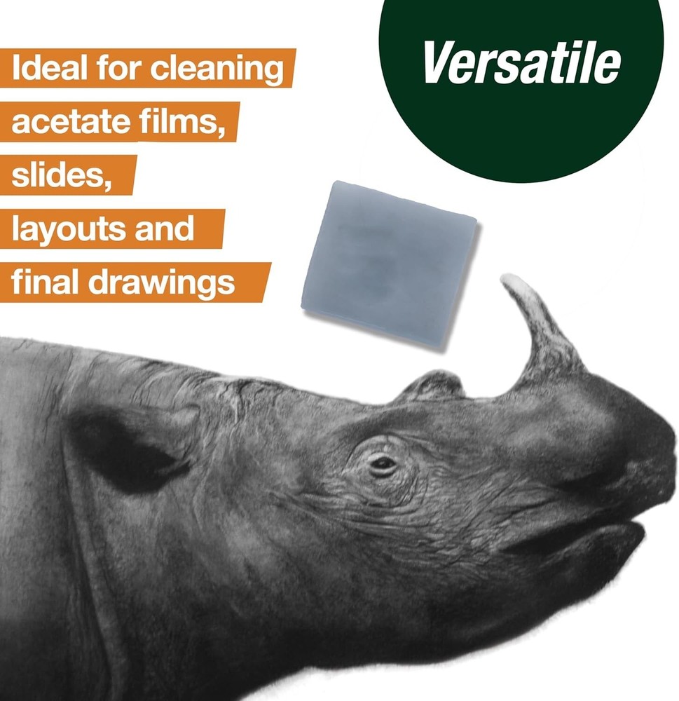 Versatile Grey Kneaded Eraser with Storage Case - Ideal for Drawing & Sketching