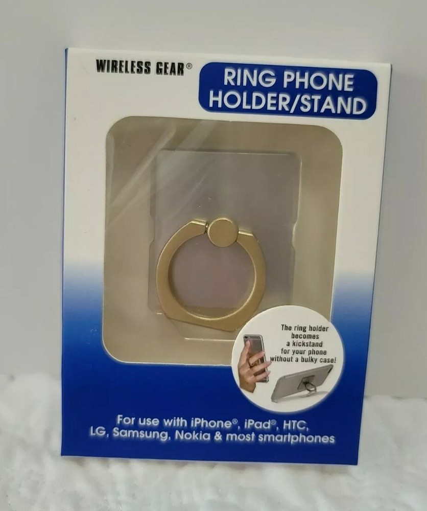 Wireless Gear Ring Phone Holder/Stand color Silver