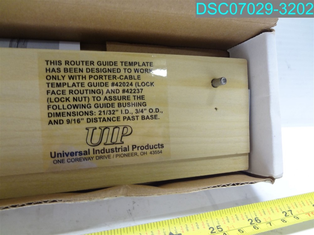 SOSS INVISIBLE HINGE ROUTER GUIDE INSTALLATION TEMPLATE 7033