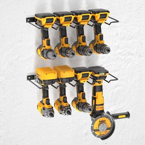Wall Mounted Power Tool Organizer Holder, Heavy Duty Power Tool Holder 2 Pack
