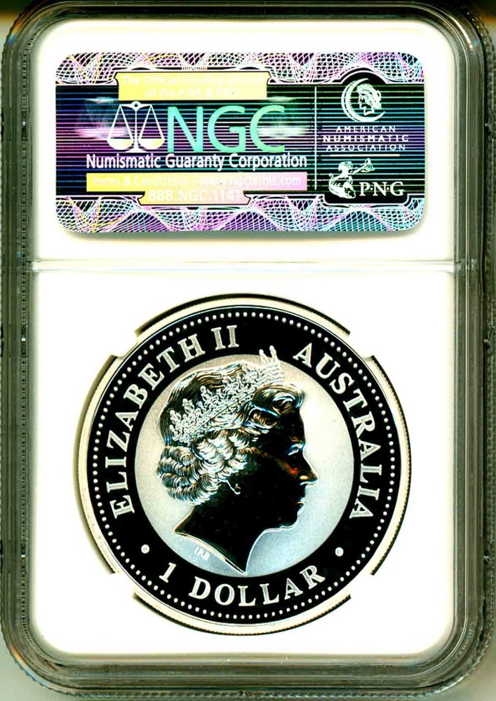 2003 Australia S$1 Kookaburra NGC MS70