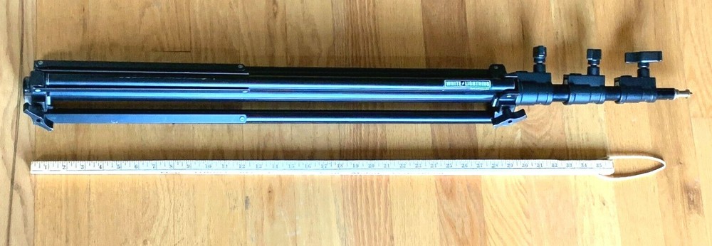 Camera Tripod Stand Lighting Boom or Lighting Support over 12 ft - BLACK