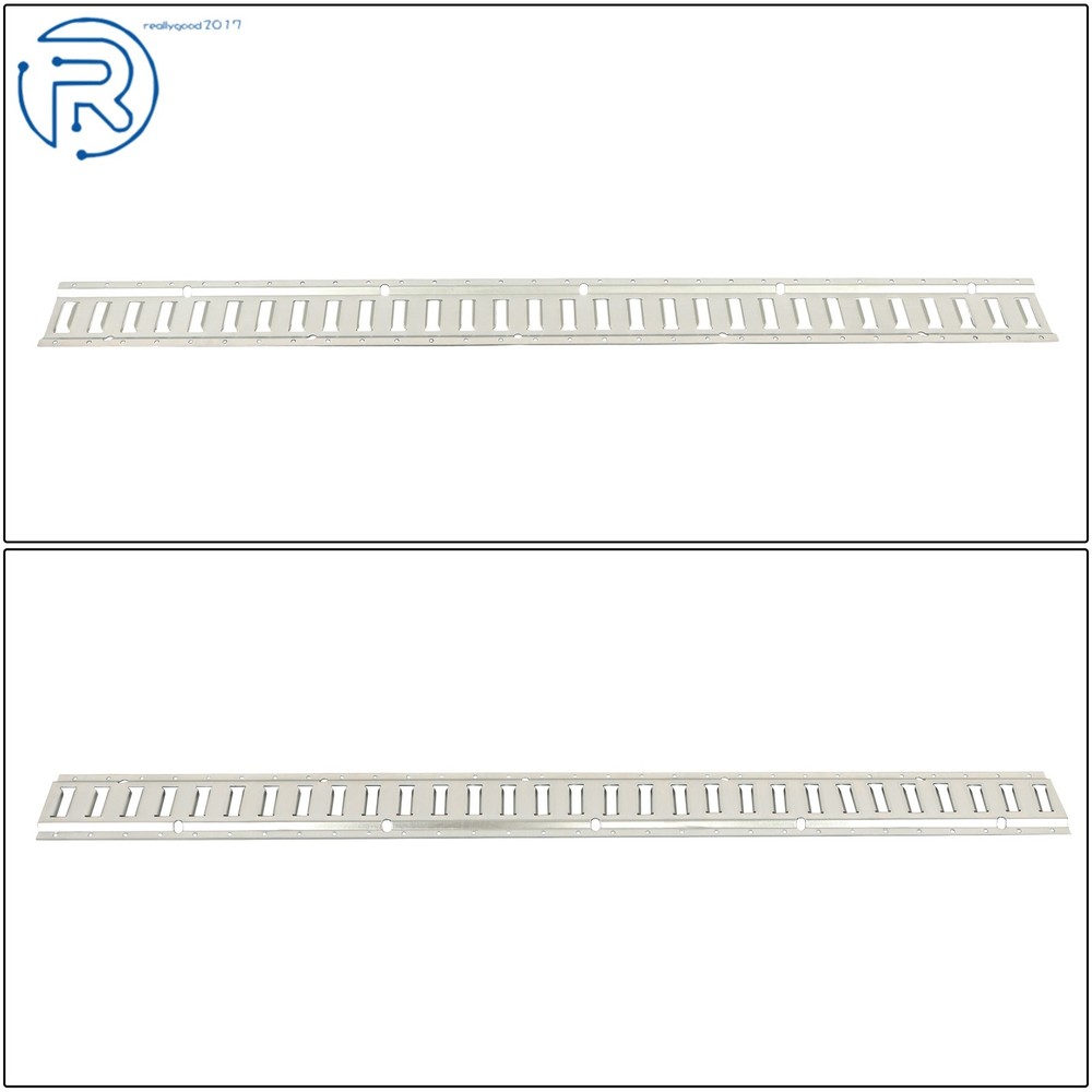 4 Pack 5' E Track Tie Down Rail Kit Galvanized Silver Secure Cargo For Trucks