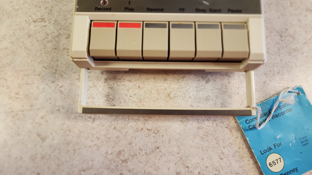 JCPENNY AUDIO/DATA CASSETTE RECORDER UNTESTED