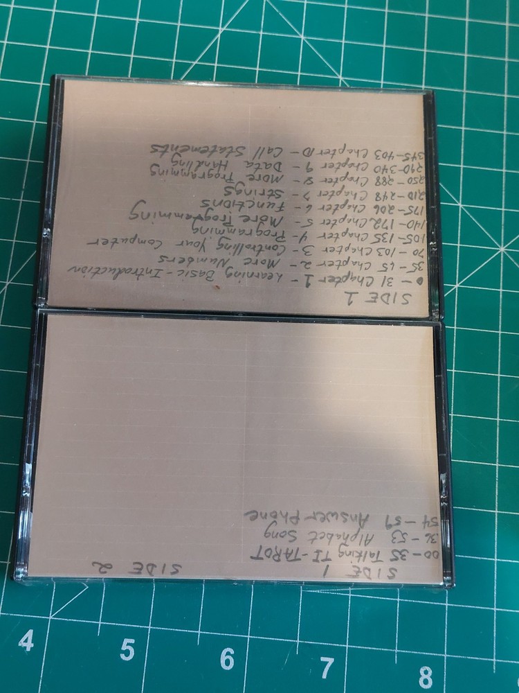 TI-99/4A Cassette Lot Games Basic Extended Programs Dow Aircraft Home Computer