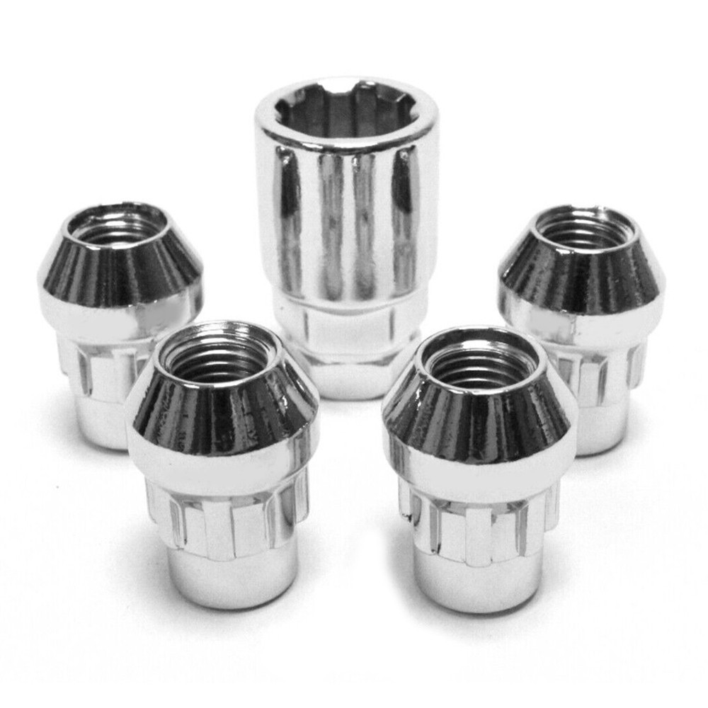 Car Wheel Nut High Quality Practical Silver Solid Design 22mm Brand New