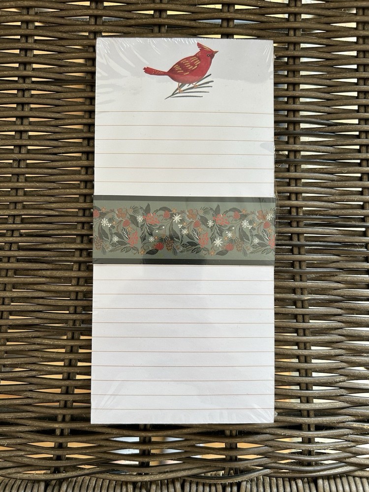 NEW Punch Studio Magnetic Perforated Notepad Cardinal Sealed 100 Sheets