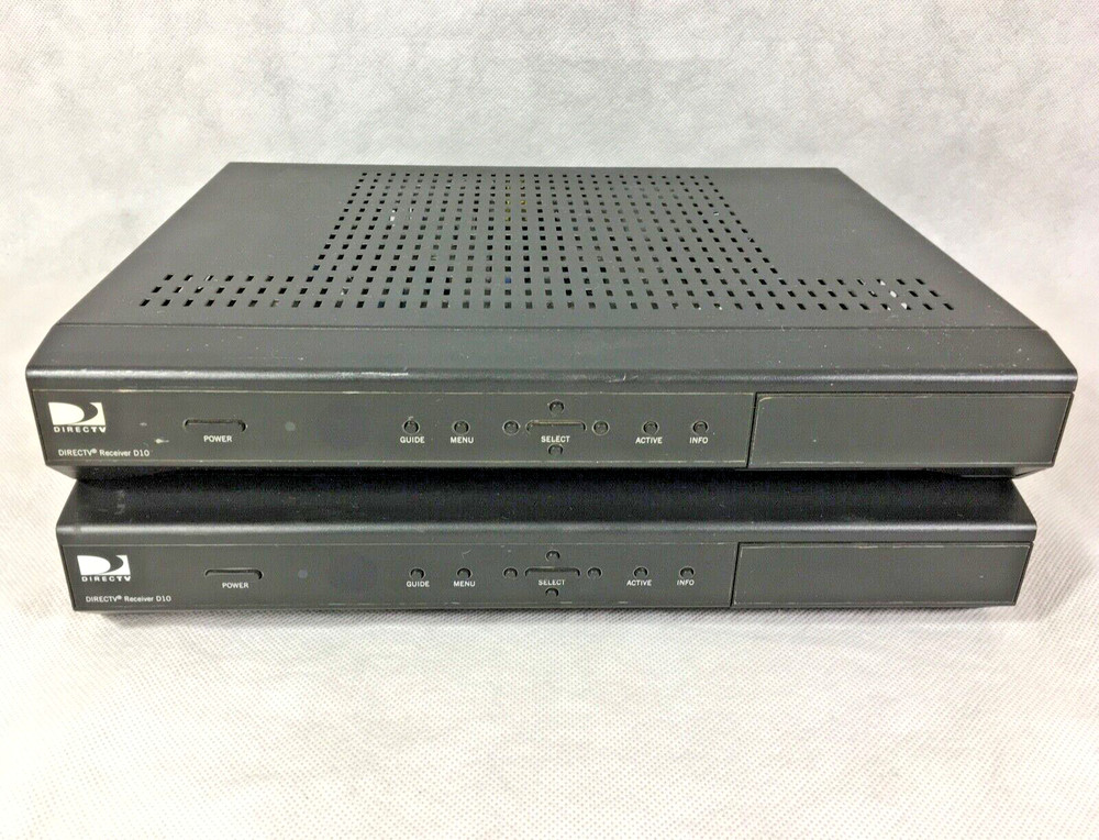 Directv Receiver D10 Bundle Lot of 2 Direct TV