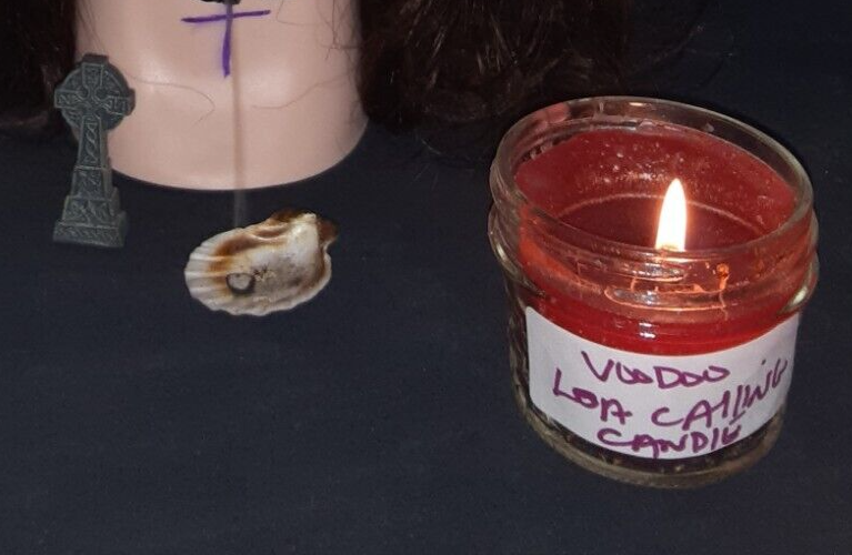 Loa Voodoo Vodou Calling And Communication Haunted Red Candle